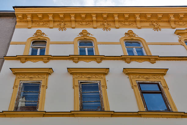 Maribor old decorated house facade, Slovenia