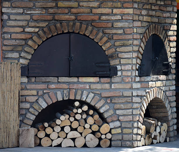 istock Garden grill with stored wood pellets 516765926