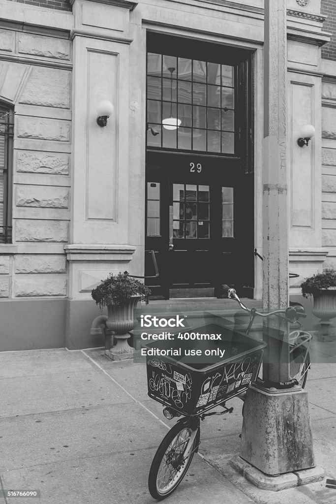 Soho Stock Photo - Download Image Now - Bicycle, Black And White