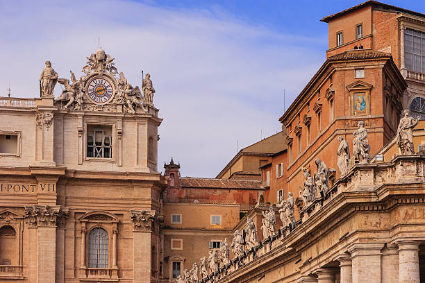 バチカン市国のシスティーナ礼拝堂、外部の光の眺め - papal conclave ストックフォトと画像