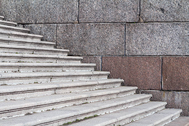 istock Stairway steps and a granit wall, urban background. 516767520