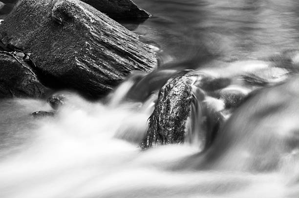 istock B&W of mountain stream in motion around rocks 516767892