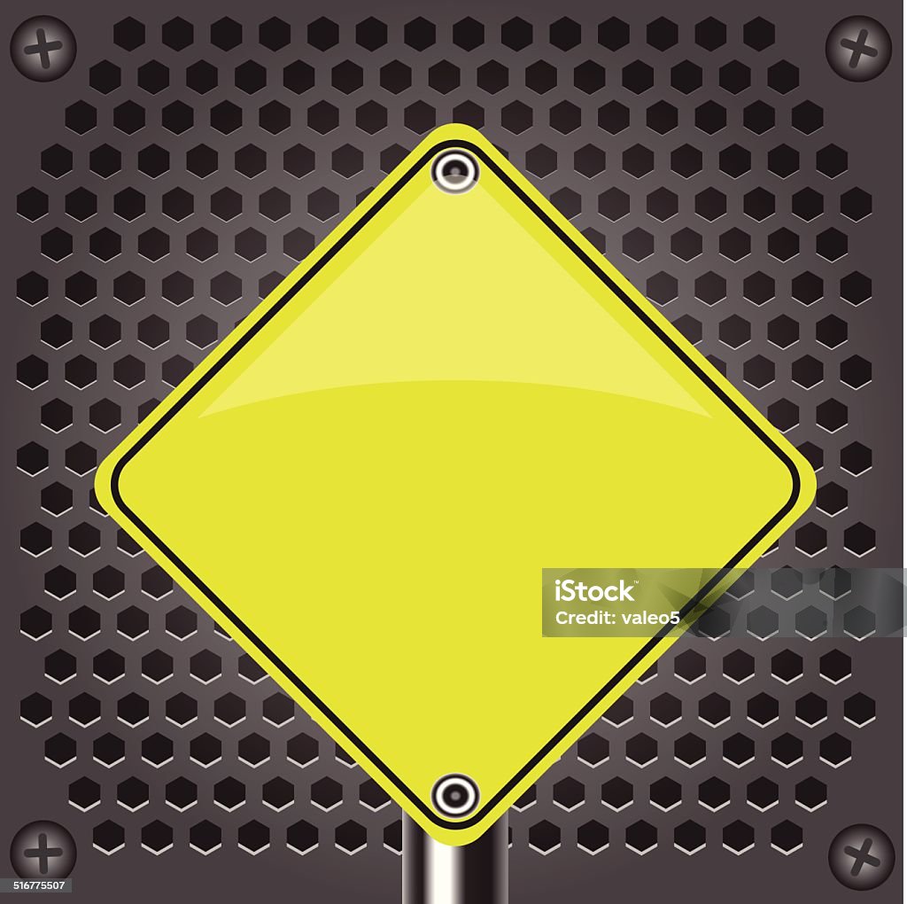 Extended Yellow Sign Yellow Sign Stock Illustration - Download Image Now - Advice, Alertness ...