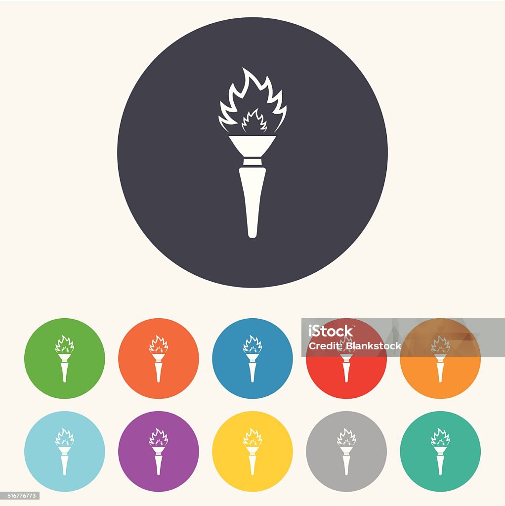 Icon Api Obor Ikon Tanda Nyala Obor Simbol Api Ilustrasi Stok - Unduh Gambar Sekarang ...