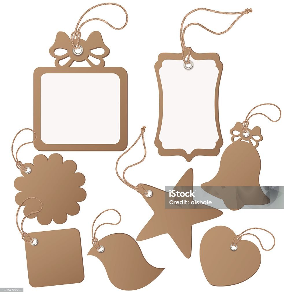 Set ot label (tag) isolated on white. Vector illustration Blank stock vector