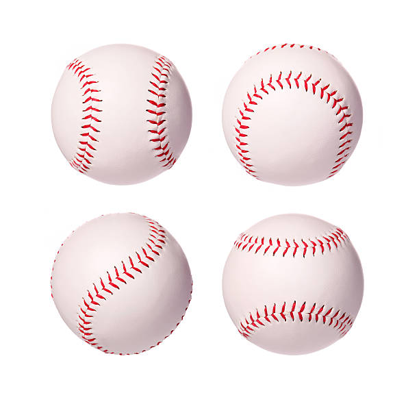 baseball piłki na białym tle kolekcja - softball seam baseball sport zdjęcia i obrazy z banku zdjęć