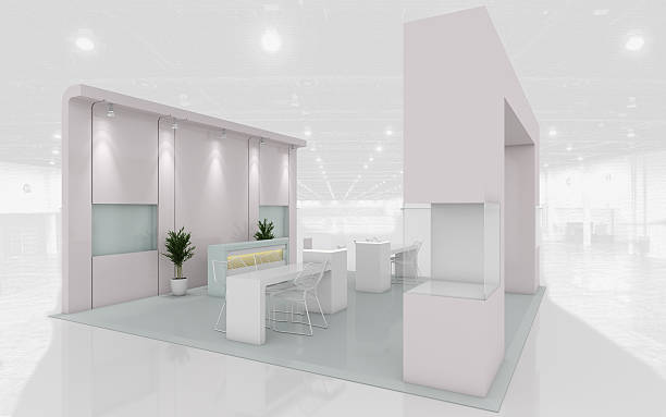istock Exhibition Stand in Pastel colors 516788662