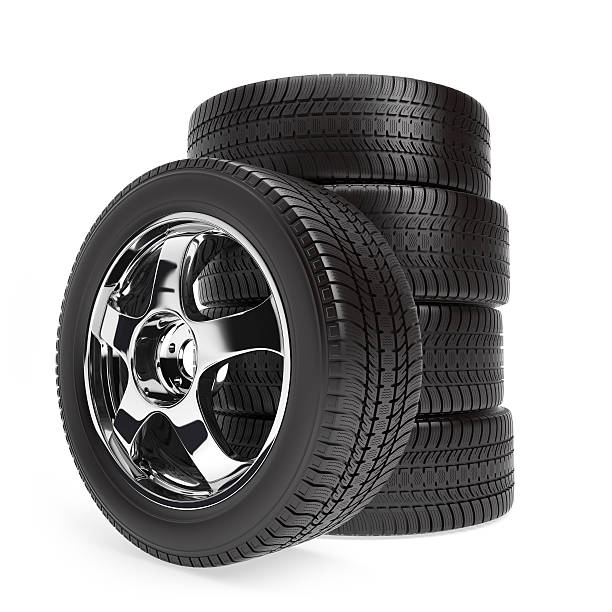 istock New car wheels with winter tires 516792574