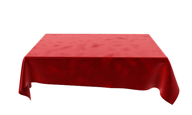 czerwony welurem prostokątne obrus na stół odizolowane na białym - shoe single object isolated red zdjęcia i obrazy z banku zdjęć