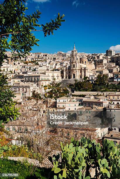 View Of Modica Town In Sicily Italy Stock Photo - Download Image Now - Modica, Architecture, Cultures