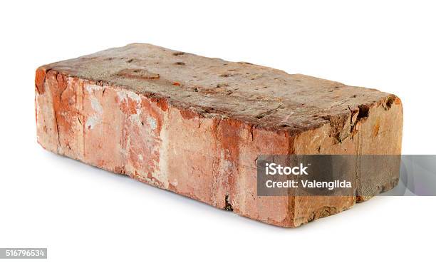 Old Grungy Brick Stock Photo - Download Image Now - Brick, Single Object, Cut Out