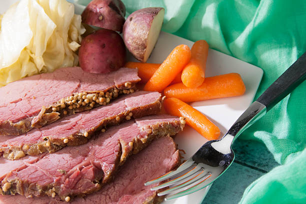 istock Traditional corned beef and cabbage in a slow cooker 516800646