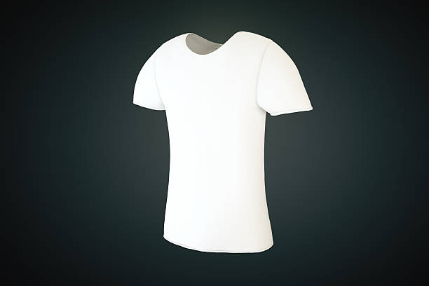 istock White blank t-shirt on a black background, 516800826