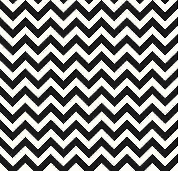 Chevron Zigzag monochrome seamless texture Chevron Zigzag black-white monochrome pattern. Seamless texture zigzag stock illustrations