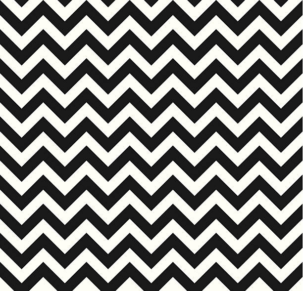 Chevron Zigzag monochrome seamless texture Chevron Zigzag black-white monochrome pattern. Seamless texture zigzag stock illustrations