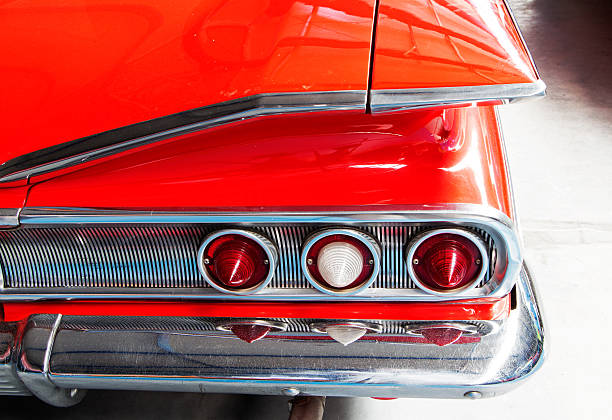 istock Back of old car close up 516809943