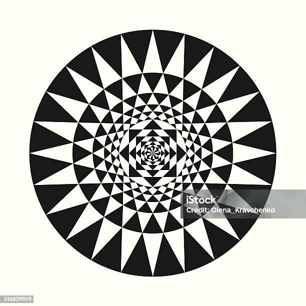 Circle Of Abstract Isolated Stock Illustration - Download Image Now - Abstract, Black And White, Black Color