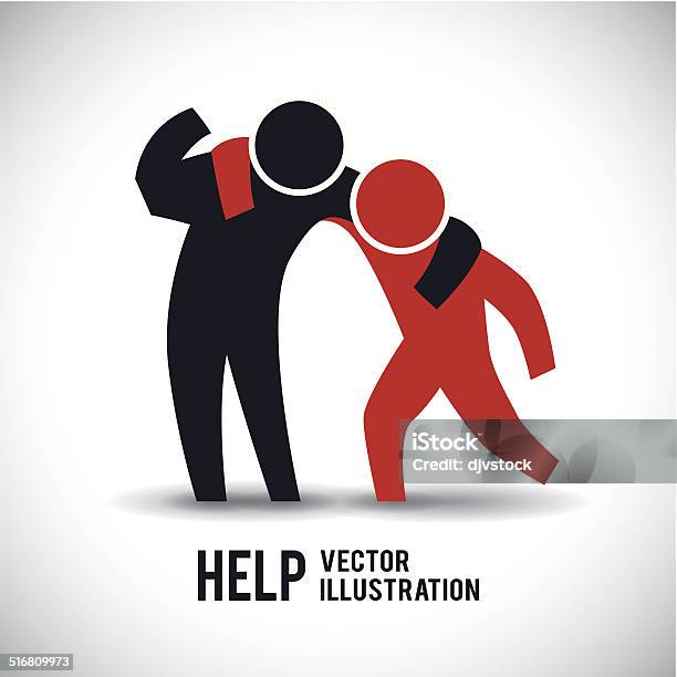 Help Stock Illustration - Download Image Now - Adult, Assistance ...