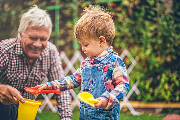 istock Gardening with grandfather 516810273