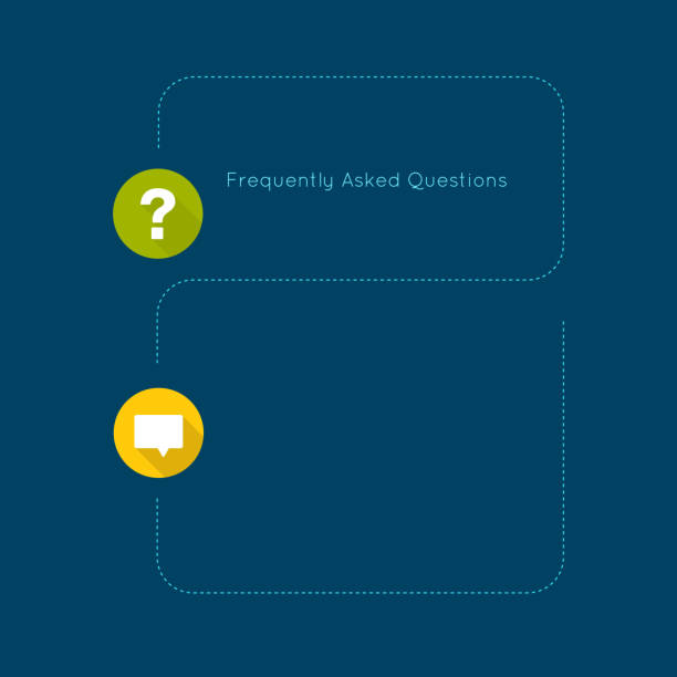 Question mark icon. Question mark icon with long shadow. Help symbol. FAQ sign on a blue background. vector concept question answer. for mobile apps frequently asked questions stock illustrations