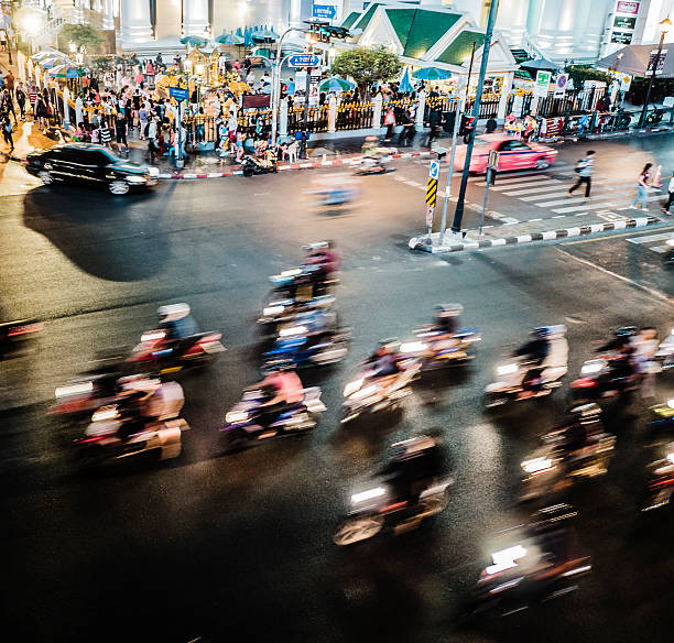 istock Night traffic in Bangkok Thailand 516812814