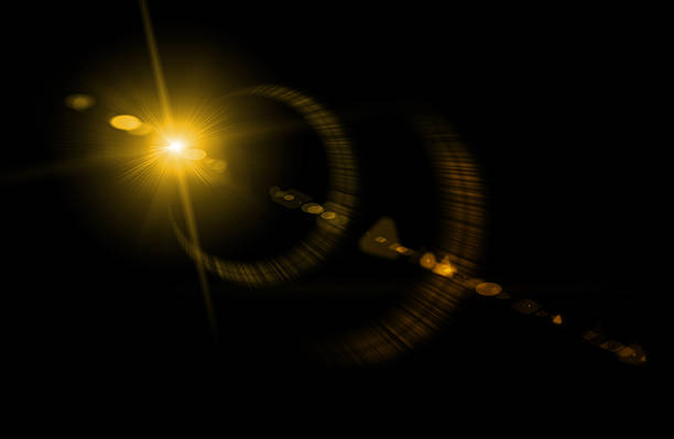 objektiv fotoaparátu s odrazy objektivu. - hloubka fotky - stock snímky, obrázky a fotky