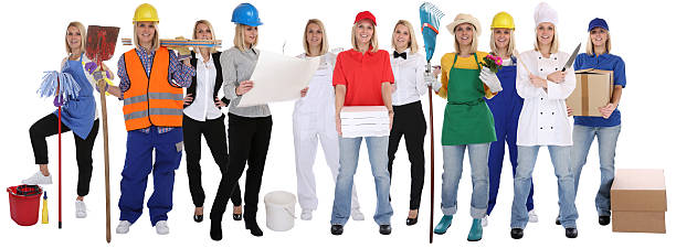 istock Group of workers professions women professionals standing occupation 516813404