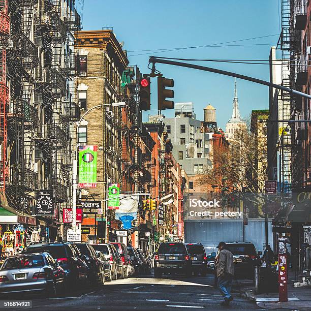 Streets Of Little Italy In New York Stock Photo - Download Image Now - Chinatown, New York City, Business