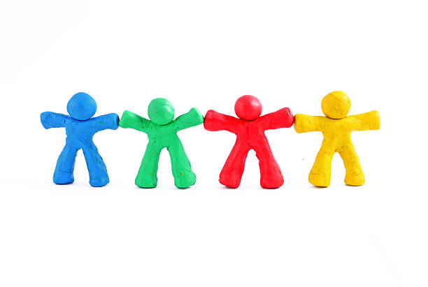 istock cheerful team of plasticine 516815344