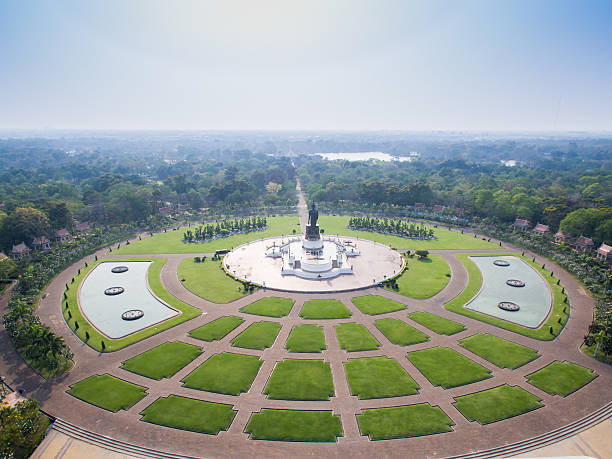 istock Thai Buddha Garden ,Phutthamonthon Thailand , Top view 516816826