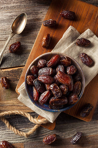 Raw Organic Medjool Dates Raw Organic Medjool Dates Ready to Eat Date stock pictures, royalty-free photos & images