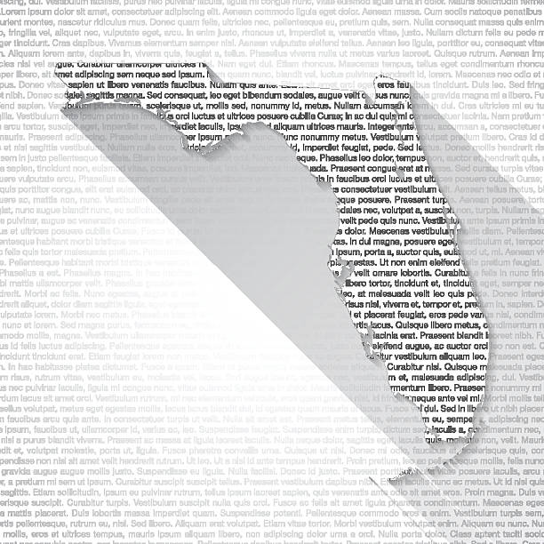 Florida Map on Text Background - Long Shadow Map of Florida with printed text. Illustration created with a flat design style and a long shadow effect. florida us state stock illustrations