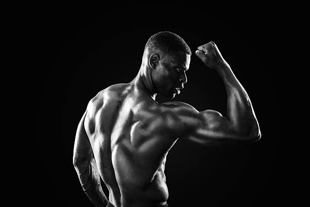 istock Muscular African American Man In Black and White 516817614