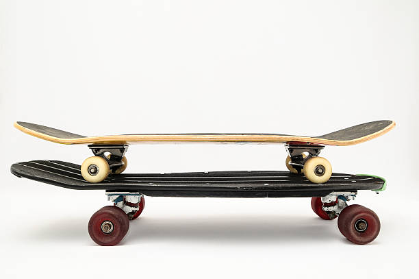 istock Old Used Wooden Skateboard 516818264