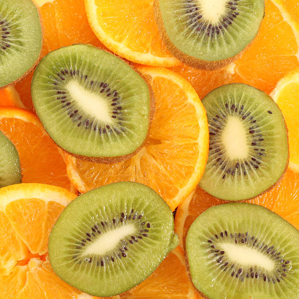 istock sliced Kiwi fruit and citrus Orange 516819904
