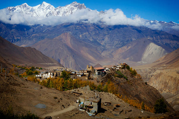istock valley from the Annapurna Circuit trail in Nepal 516824252
