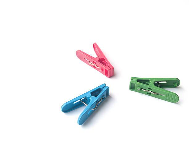 istock colorful plastic Clothespin isolated on white background 516825584