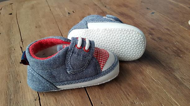 istock The pair of kid shoes 516826966