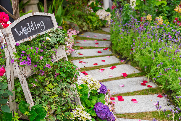istock wedding banquet in garden 516843392