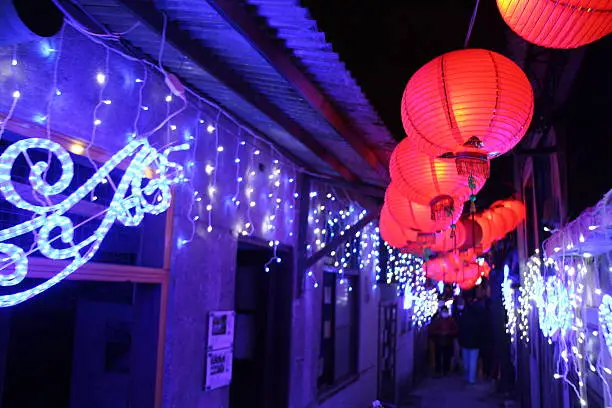 The lantern festival falls on the fifteenth day of the first lunar month.