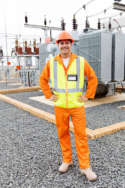 istock electric engineer standing in substation 516844466