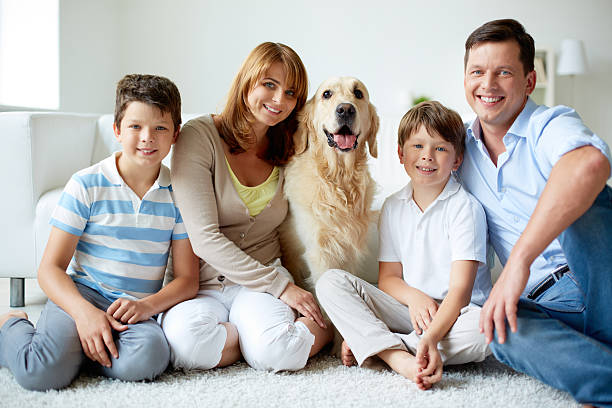 istock Family with dog 516845764