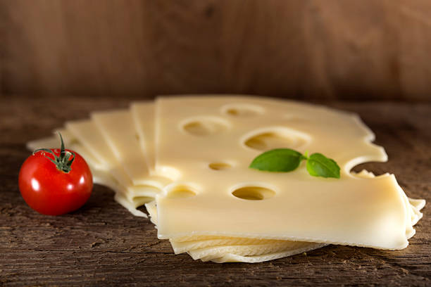 istock Slices of Emmental cheese 516846730