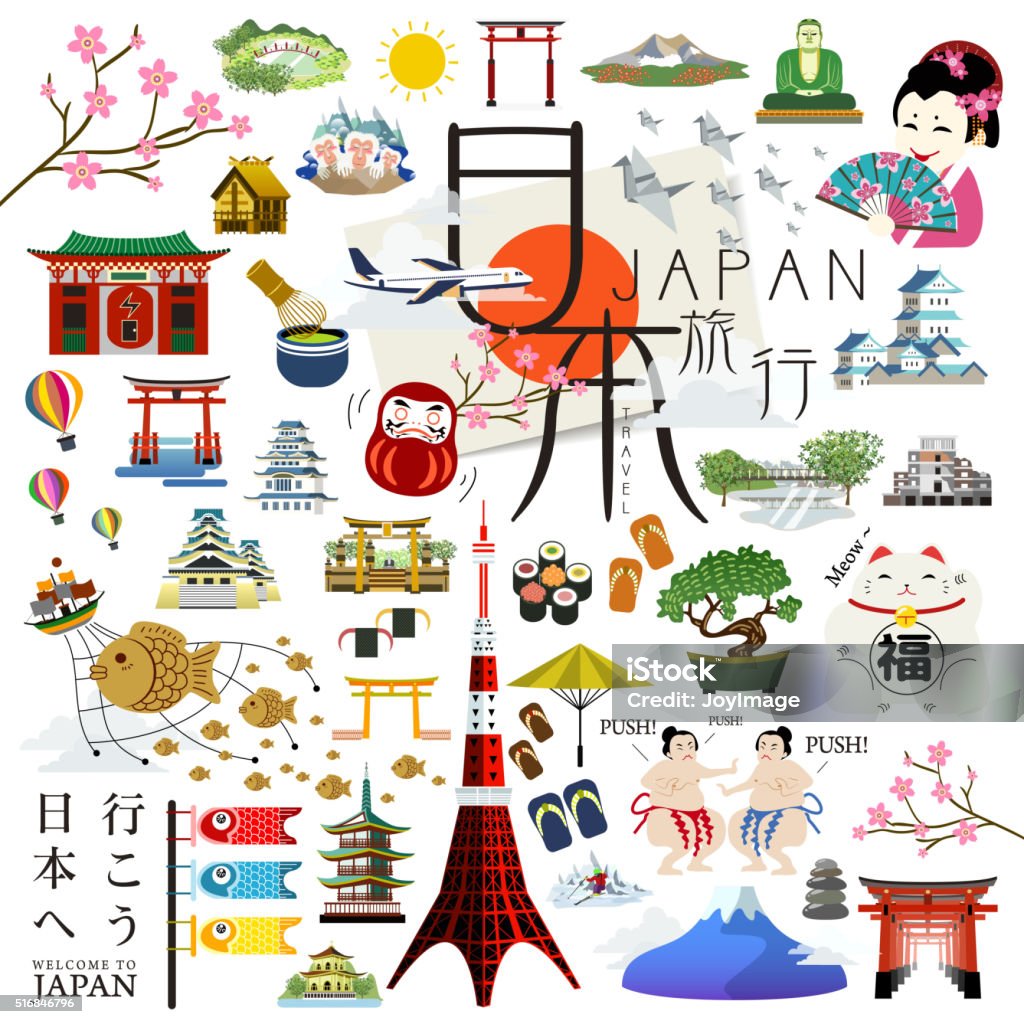 Japan Color Impression Japan Impression Collection Stock Illustration - Download Image Now ...