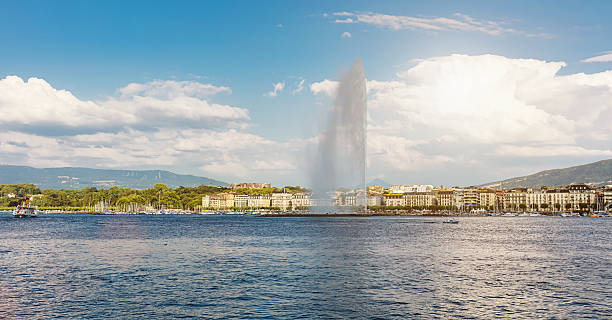istock Geneva Lake Water Jet Panorama Switzerland 516850532