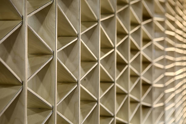 istock Ornamental light wooden partition 516853592
