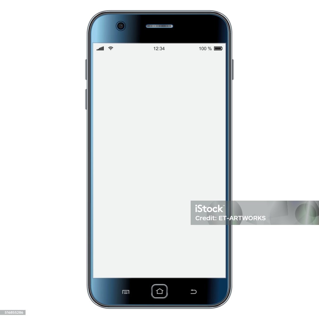 Vector mobile phone template Vector smartphone template. EPS10 with layers (removeable) and alternate formats (hi-res jpg, pdf). Telephone stock vector