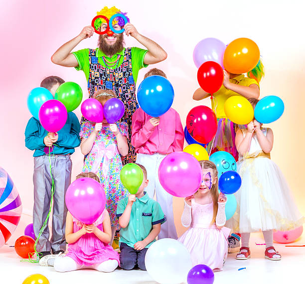 istock Merry Holiday with Clowns 516855612