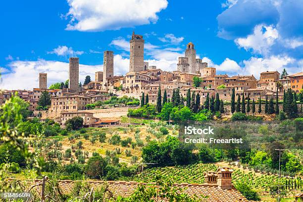 Beautiful San Gimignanotuscanyitaly Stock Photo - Download Image Now - San Gimignano, Italy, Siena - Italy