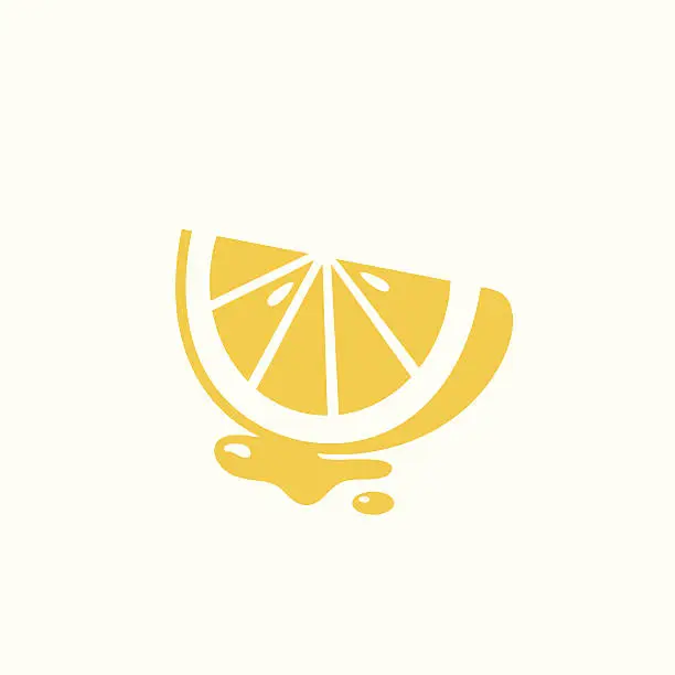 Vector illustration of Juicy lemon icon